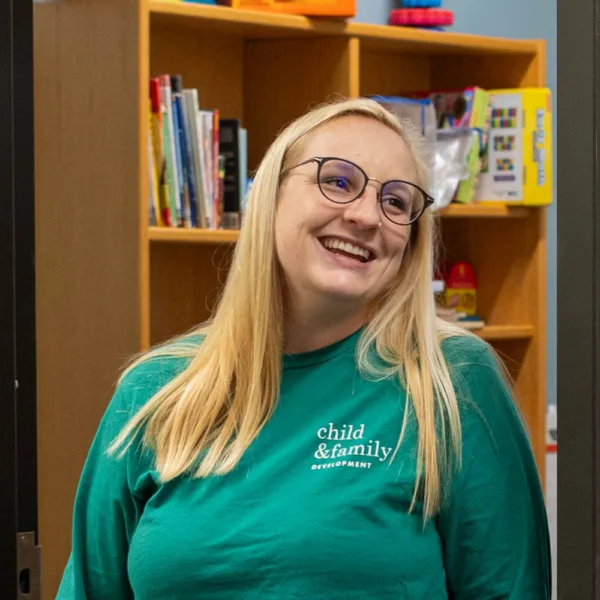 therapist smiling